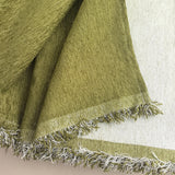 Solid Color Chenille Sofa Throw Blanket, Soft & Plush Decorative Couch Throw Cover
