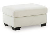 Greenbriar Ivory Ottoman (Online Special Price) - Ornate Home