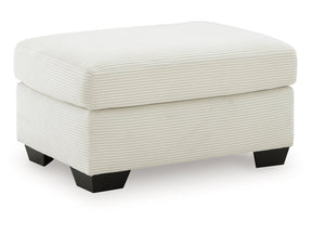 Greenbriar Ivory Ottoman (Online Special Price) - Ornate Home