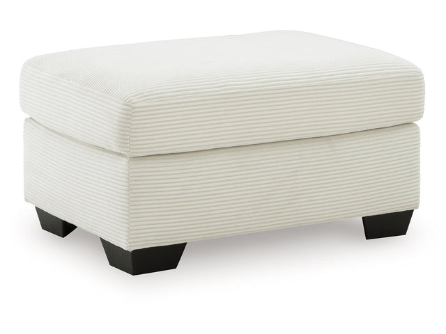 Greenbriar Ivory Ottoman (Online Special Price) - Ornate Home