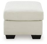 Greenbriar Ivory Ottoman (Online Special Price) - Ornate Home