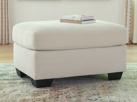 Greenbriar Ivory Ottoman - Ornate Home