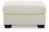 Greenbriar Ivory Ottoman - Ornate Home