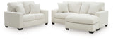 Greenbriar Ivory Sofa Chaise and Loveseat (Online Special Price) - Ornate Home
