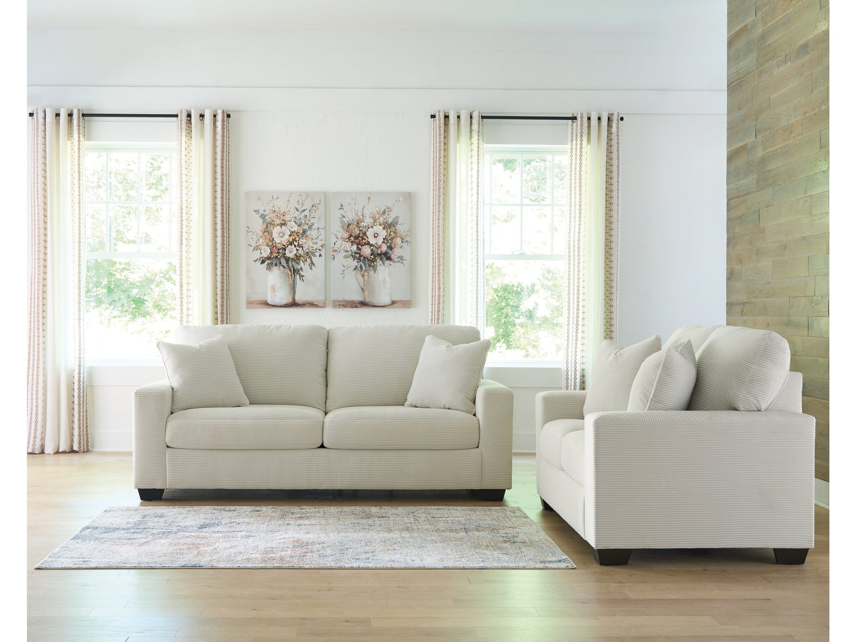 Greenbriar Ivory Sofa and Loveseat (Online Special Price) - Ornate Home