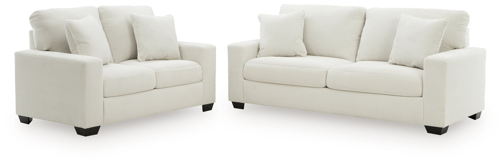 Greenbriar Ivory Sofa and Loveseat - Ornate Home