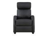 Greenfield Black Reclining Chair - Ornate Home