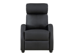 Greenfield Black Reclining Chair - Ornate Home