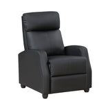 Greenfield Black Reclining Chair - Ornate Home