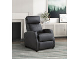 Greenfield Black Reclining Chair - Ornate Home