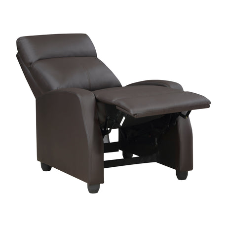 Greenfield Brown Reclining Chair - Ornate Home