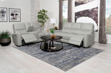 Greenfield Ivory 2-piece Power Reclining Sofa Set - Ornate Home