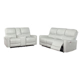 Greenfield Ivory 2-piece Power Reclining Sofa Set - Ornate Home