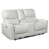 Greenfield Ivory 2-piece Power Reclining Sofa Set - Ornate Home