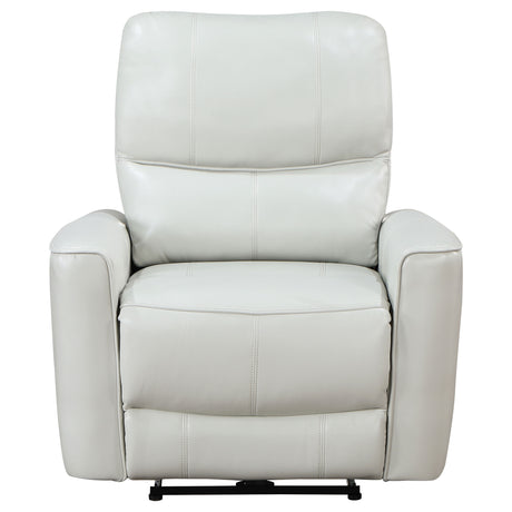 Greenfield Ivory Power Recliner - Ornate Home