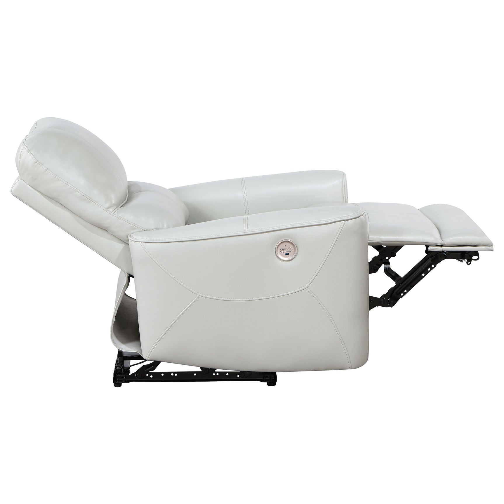 Greenfield Ivory Power Recliner - Ornate Home
