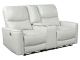 Greenfield Ivory Power Reclining Loveseat - Ornate Home