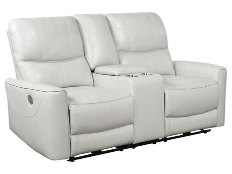 Greenfield Ivory Power Reclining Loveseat - Ornate Home
