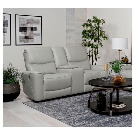 Greenfield Ivory Power Reclining Loveseat - Ornate Home