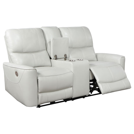 Greenfield Ivory Power Reclining Loveseat - Ornate Home