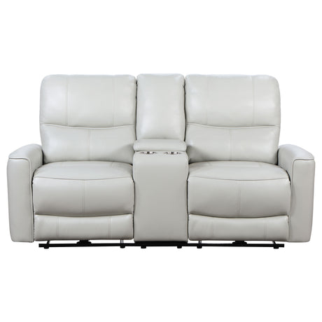 Greenfield Ivory Power Reclining Loveseat - Ornate Home