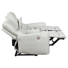 Greenfield Ivory Power Reclining Loveseat - Ornate Home