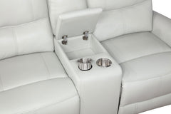 Greenfield Ivory Power Reclining Loveseat - Ornate Home