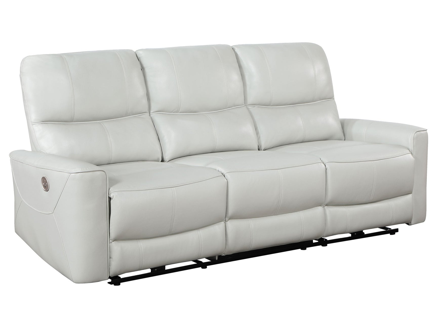 Greenfield Ivory Power Reclining Sofa - Ornate Home