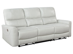 Greenfield Ivory Power Reclining Sofa - Ornate Home