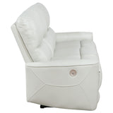 Greenfield Ivory Power Reclining Sofa - Ornate Home