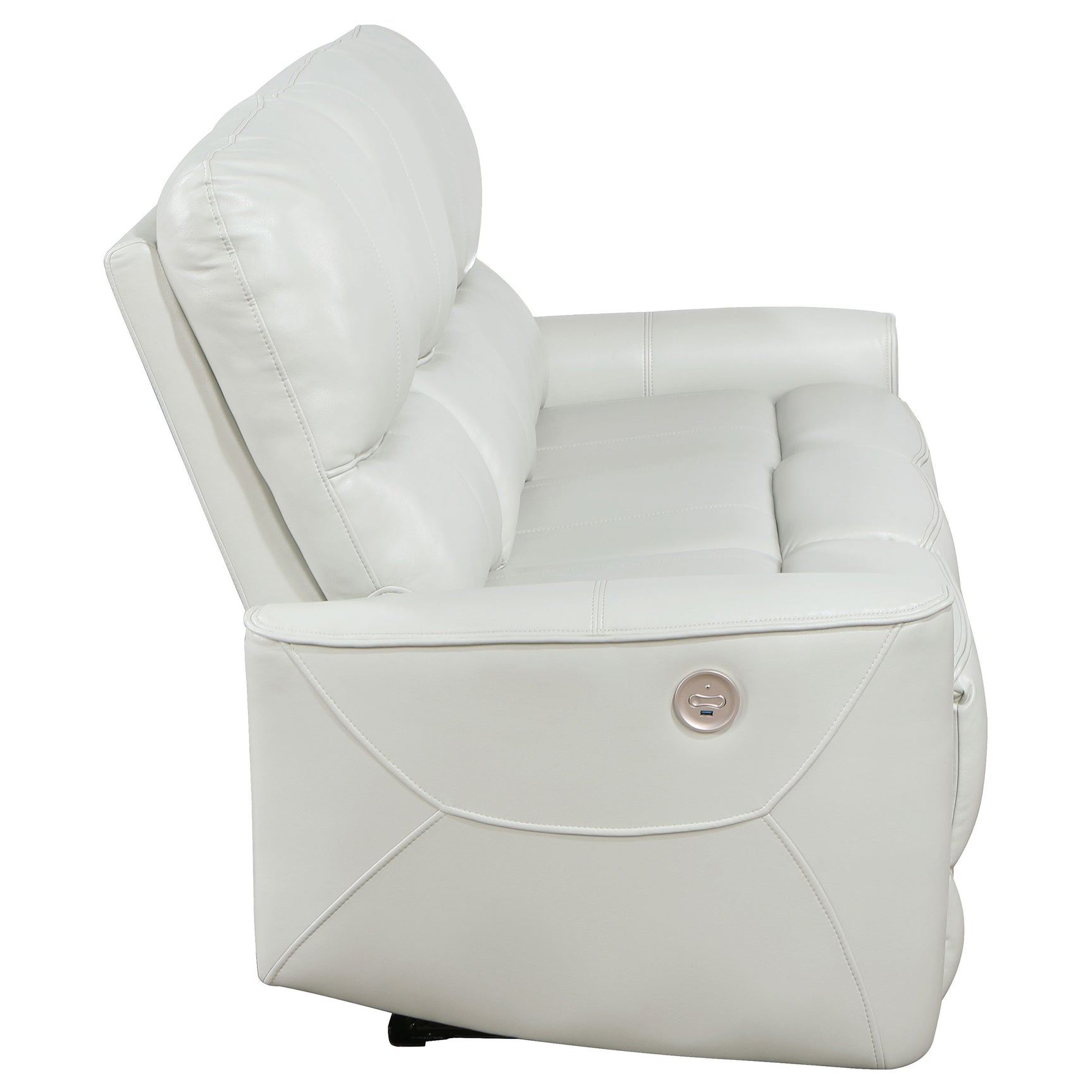 Greenfield Ivory Power Reclining Sofa - Ornate Home