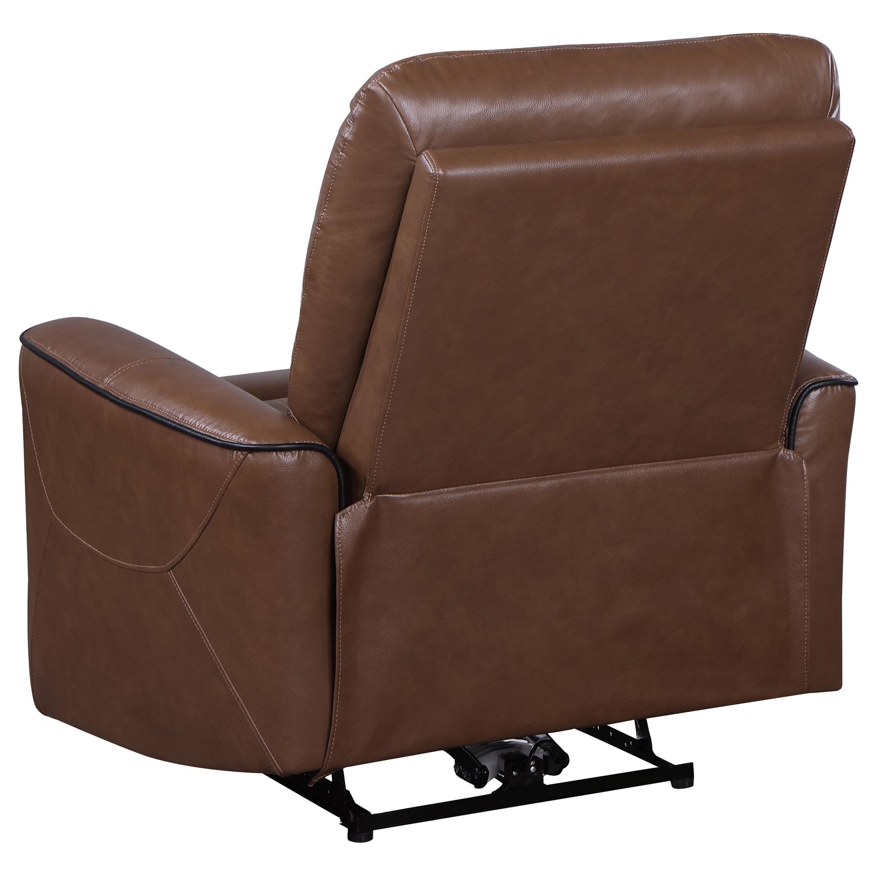 Greenfield Saddle Brown Power Recliner - Ornate Home