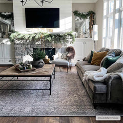 Greenpoint Dusty Blue Washable Rug - Ornate Home
