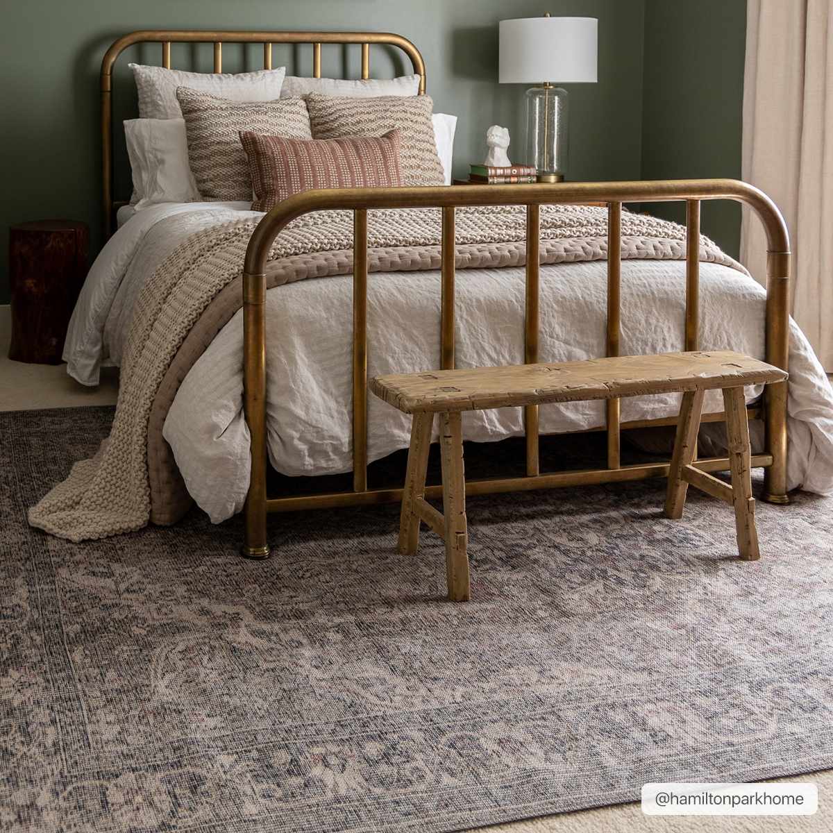 Greenpoint Dusty Blue Washable Rug - Ornate Home