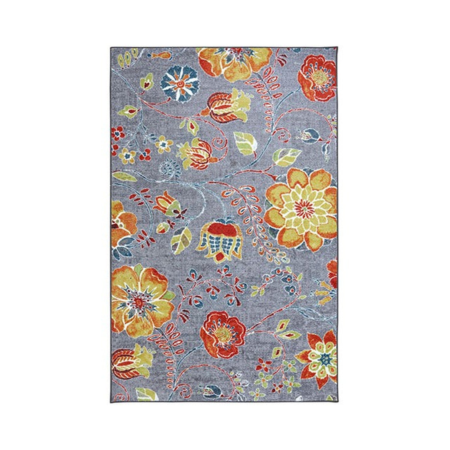 Greenville Floral Multi 5'x8' Small Area Rug - Ornate Home