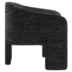Greer Charcoal Boucle Fabric Upholstered Accent Armchair - Ornate Home