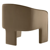 Greer Taupe Performance Velvet Upholstered Accent Armchair - Ornate Home
