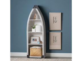 Greers White/Tan Etagere - Ornate Home