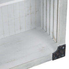 Greers White/Tan Etagere - Ornate Home