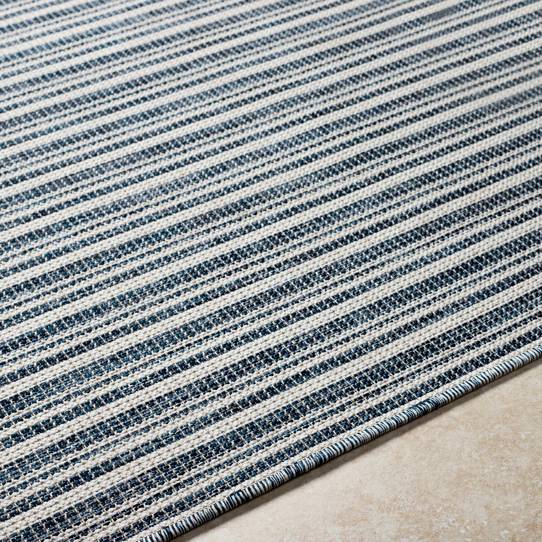 Greg Navy Outdoor Area Rug - Clearance - Ornate Home