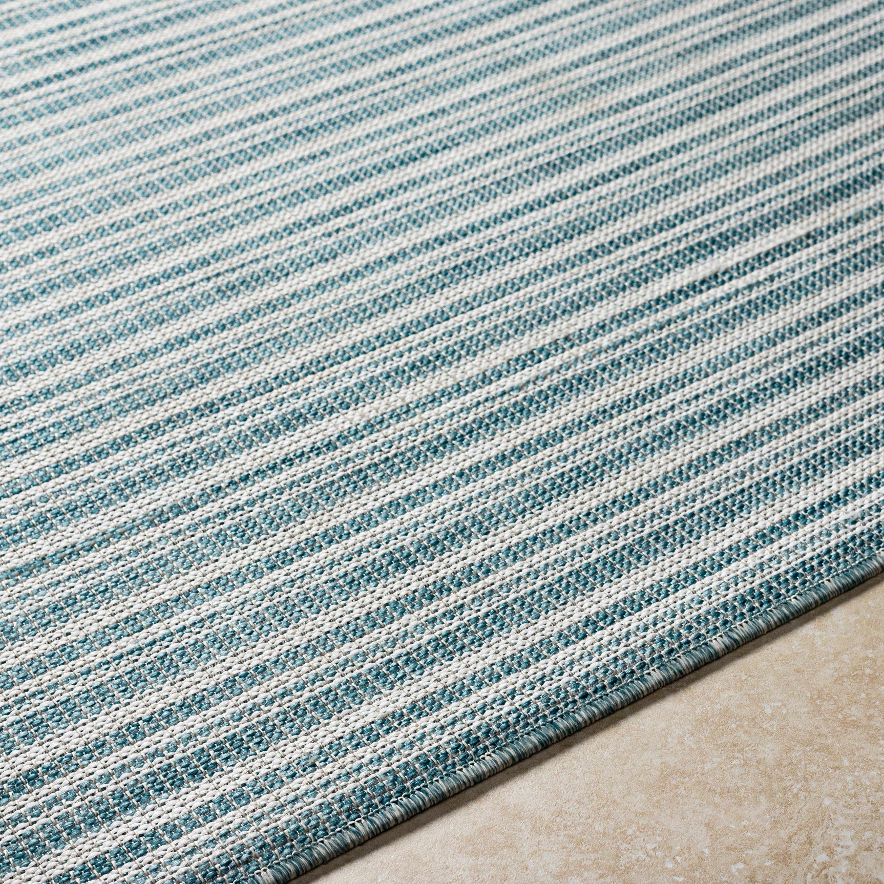 Greg Teal Outdoor Area Rug - Clearance - Ornate Home