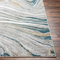 Gregg Silver Gray Marble Area Rug - Ornate Home