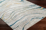 Gregg Silver Gray Marble Area Rug - Ornate Home