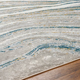 Gregg Silver Gray Marble Area Rug - Ornate Home