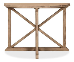 Gregorio Vineyards Tan Half Moon Console - Ornate Home