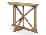 Gregorio Vineyards Tan Half Moon Console - Ornate Home