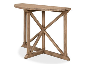 Gregorio Vineyards Tan Half Moon Console - Ornate Home