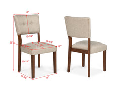 Gregory Beige/Brown Dining Set - Ornate Home