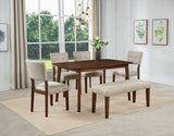 Gregory Beige/Brown Dining Set - Ornate Home