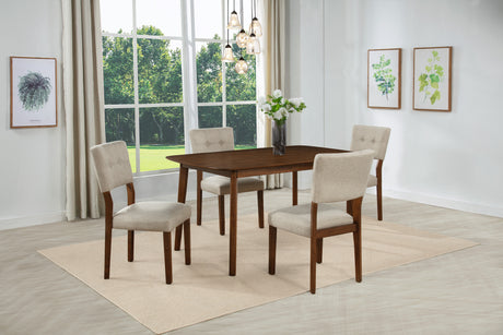 Gregory Beige/Brown Dining Set - Ornate Home